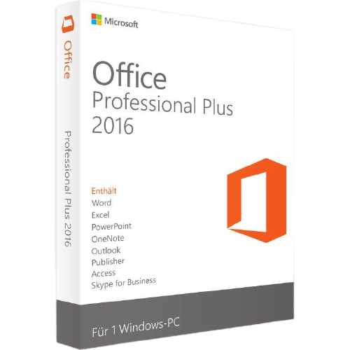 Microsoft Office Professional Plus 2016, ESD, 32 und 64bit - Deutsch