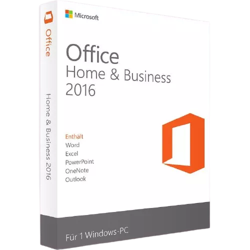 Office 2016 Home & Business, Vollversion, ESD, 32- und 64-bit Ausführung