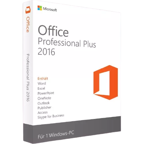 Microsoft Office Professional Plus 2016, ESD, 64bit - Deutsch