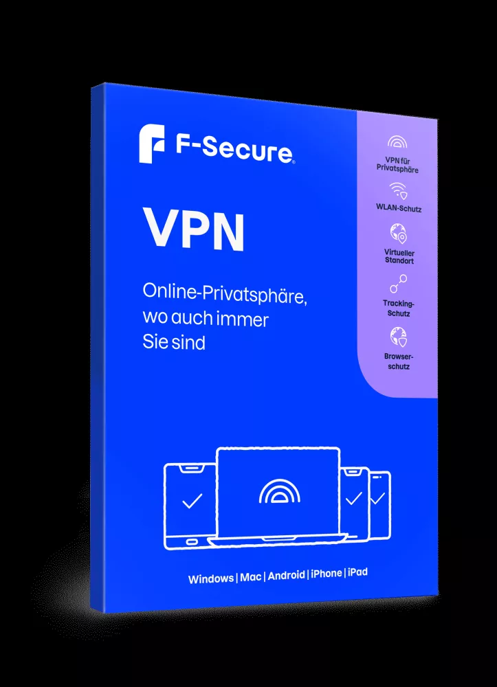 F-Secure VPN (5 Devices - 2 Years) ESD, refurbished Computer
